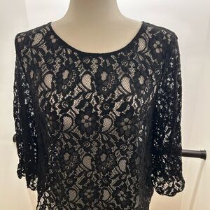 Divided by H&M Black Lace Blouse